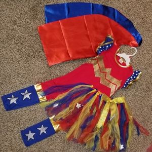 Girls size 7-10 wonder woman boutique costume